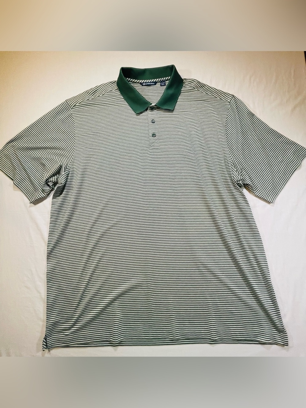Cutter & Buck Mens 3XT Polo Shirt Golf EUC Short Sleeve Big & Tall Performance